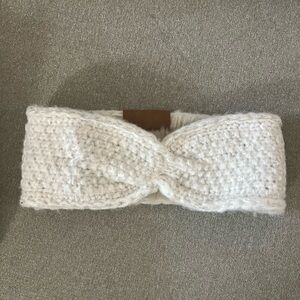 Cozy White Knit Headband